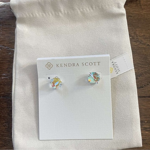 Kendra Scott-Jolie Stud Dichroic glass/silver earrings-NWT - Picture 4 of 10